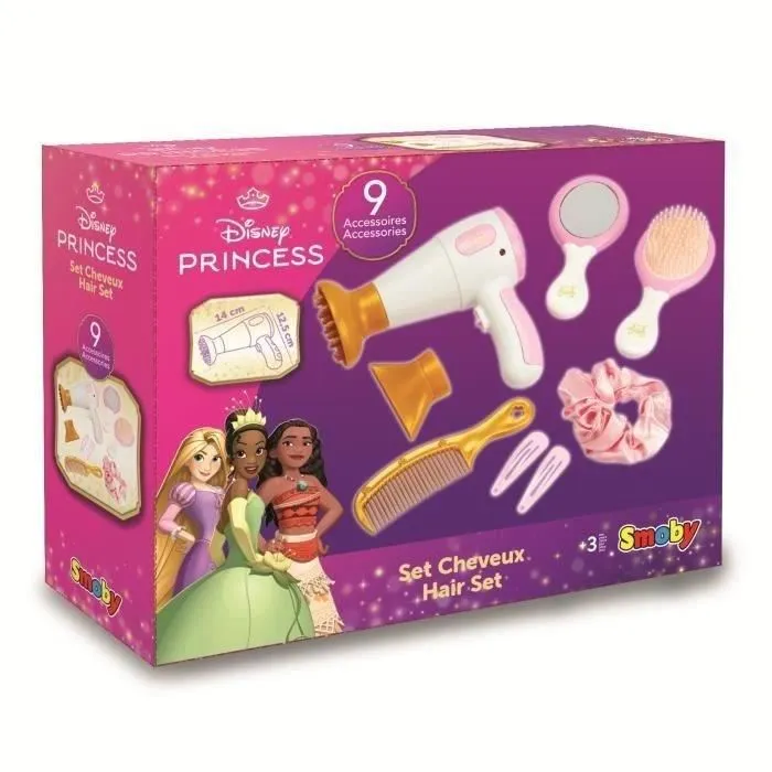 Smoby 3032163201700 Set de Peinado Princesas Disney para Niñas a Partir de 3 Años Smoby 3032163201700 Set de Peinado Princesas Disney para Niñas a Partir de 3 Años