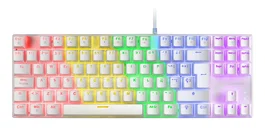 Mars gaming MK80 Teclado Gaming Mecánico TKL Blanco RGB