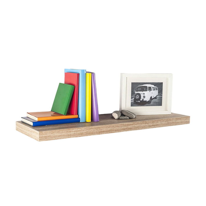 Fepre Estantería con fijación invisible 80 x 25 cm roble blanco Fepre Estantería con fijación invisible 80 x 25 cm roble blanco