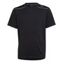 Camiseta de Manga Corta Infantil Adidas Aeroready Negro 40,5