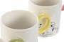DKD Home Decor Tazas de Porcelana New Bone Surtidas 340ml