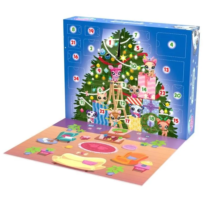 Bandai Calendario de Adviento Littlest Pet Shop con sorpresas diarias BAN3701405825102 Bandai Calendario de Adviento Littlest Pet Shop con sorpresas diarias BAN3701405825102