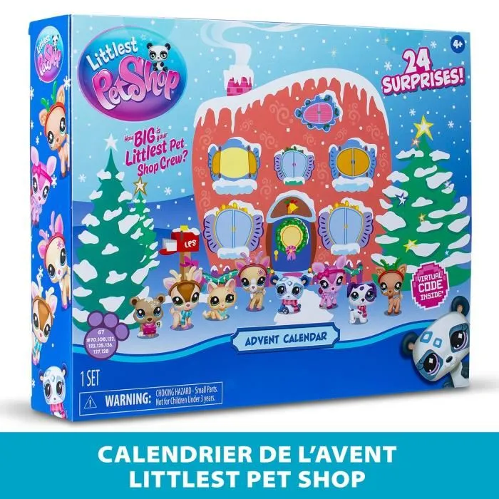 Bandai Calendario de Adviento Littlest Pet Shop con sorpresas diarias BAN3701405825102 Bandai Calendario de Adviento Littlest Pet Shop con sorpresas diarias BAN3701405825102