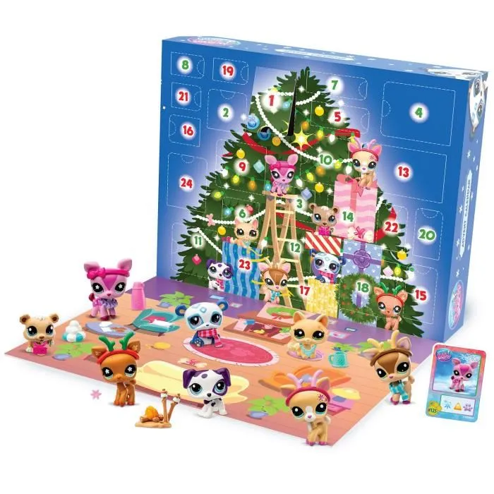 Bandai Calendario de Adviento Littlest Pet Shop con sorpresas diarias BAN3701405825102 Bandai Calendario de Adviento Littlest Pet Shop con sorpresas diarias BAN3701405825102
