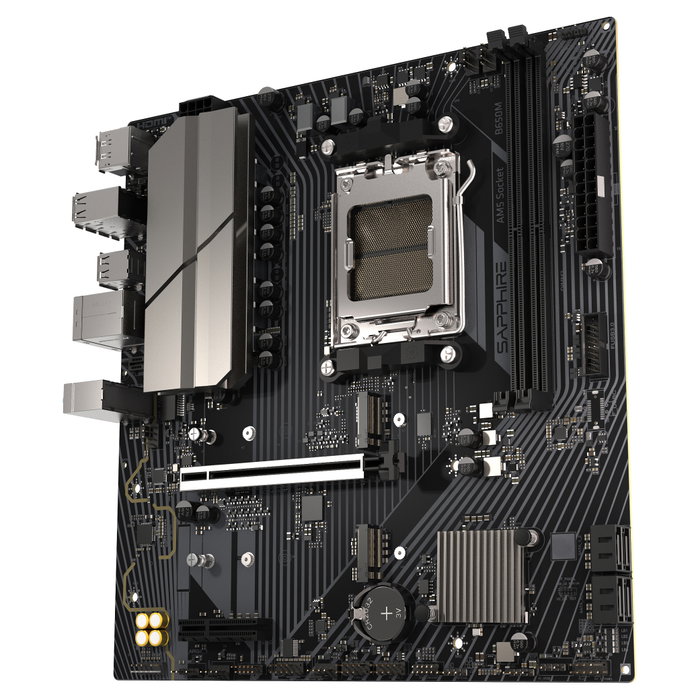 SAPPHIRE B650M-E Placa Base micro ATX Zócalo AM5 AMD B650 DDR5 HDMI DisplayPort SAPPHIRE B650M-E Placa Base micro ATX Zócalo AM5 AMD B650 DDR5 HDMI DisplayPort