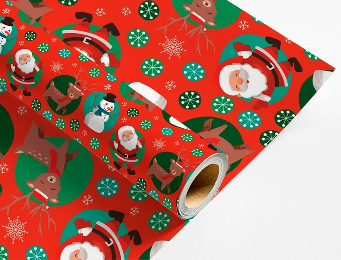 Liderpapel C-2025 - Papel de Regalo Navidad, Rollo 70 cm x 2 m, 60 g/m², Diseños Surtidos Liderpapel C-2025 - Papel de Regalo Navidad, Rollo 70 cm x 2 m, 60 g/m², Diseños Surtidos