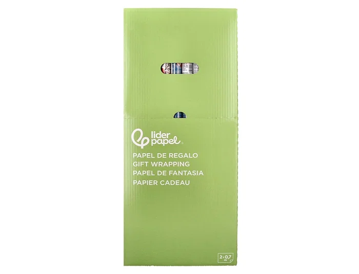Liderpapel C-2025 - Papel de Regalo Navidad, Rollo 70 cm x 2 m, 60 g/m², Diseños Surtidos Liderpapel C-2025 - Papel de Regalo Navidad, Rollo 70 cm x 2 m, 60 g/m², Diseños Surtidos