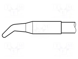 JBC TOOLS Pico de soldadura cono acodado 1,7mm