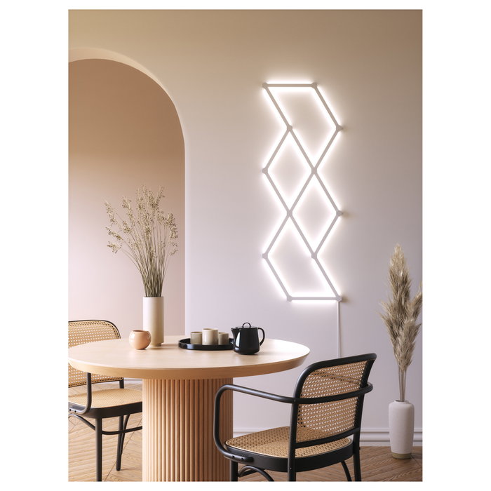 Nanoleaf Lines Starter Kit 15 Líneas LED Inteligentes con 15 Paneles SMD para Alexa y Google Home, Moderna Iluminación Decorativa para Pared