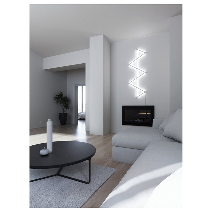 Nanoleaf Lines Starter Kit 15 Líneas LED Inteligentes con 15 Paneles SMD para Alexa y Google Home, Moderna Iluminación Decorativa para Pared