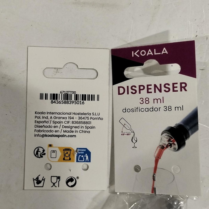 Koala Tapón Antigoteo Dosificador 38ml Transparente
