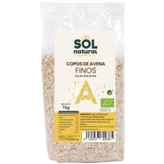 SOLNATURAL Copos de Avena Familiar Finos Integrales BIO 1kg SOLNATURAL Copos de Avena Familiar Finos Integrales BIO 1kg