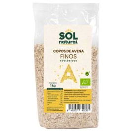Solnatural Copos de Avena Finos Integrales Bio 1Kg