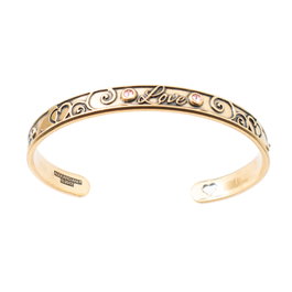 Alex And Ani Pulsera Love Acabado Envejecido Dorado