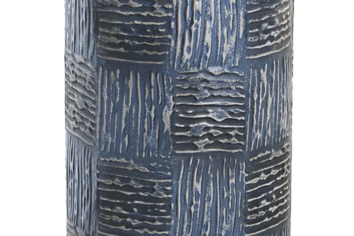 DKD Home Decor Jarrón Metal Mosaico Bicolor 15x15x50 cm