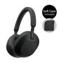 SONY Auriculares Diadema Inalámbricos WH-1000XM5SA Negro, Cancelación de Ruido, Bluetooth 5.2, 40 Horas de Autonomía, Respuesta en Frecuencia 4 - 40000 Hz, Incluye Funda