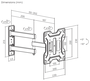 Aisens Soporte de Pared Inclinable y Giratorio WT43TSE-413 para TV de 23-43 pulgadas