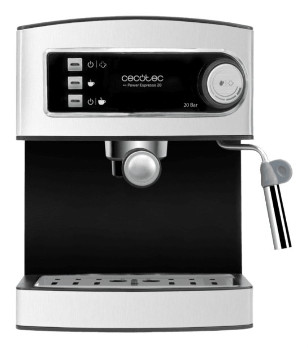 Cecotec Power Espresso 20 Cafetera Eléctrica Manual de Acero Inoxidable