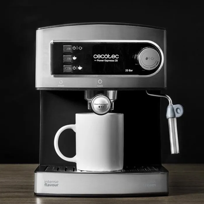 Cecotec Power Espresso 850 W 20 bares 1,5 L Cafetera Acero inoxidable Negro