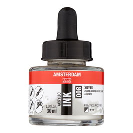 Amsterdam Tinta Acrílica Plata 800 30 ml
