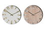 DKD Home Decor Reloj de Pared PVC 30x30 cm Pack de 2 unidades