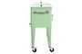DKD Home Decor Nevera de Acero PP 56 Litros Verde Menta