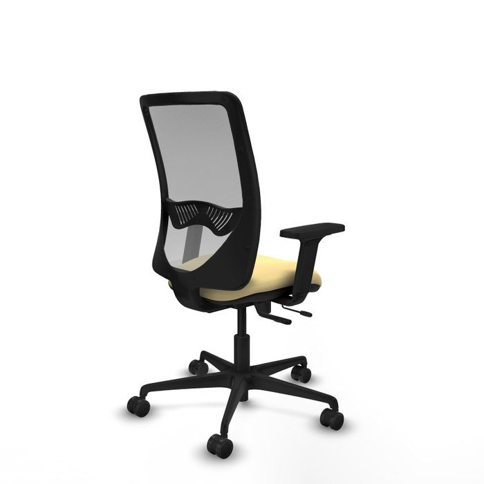PIQUERAS Y CRESPO Silla de oficina Zulema con mecanismo Sincro/Traslack, Crema y Gris PIQUERAS Y CRESPO Silla de oficina Zulema con mecanismo Sincro/Traslack, Crema y Gris