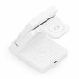 AISENS Cargador Inalámbrico 4 en 1 con Power Bank 5000mAh, Blanco
