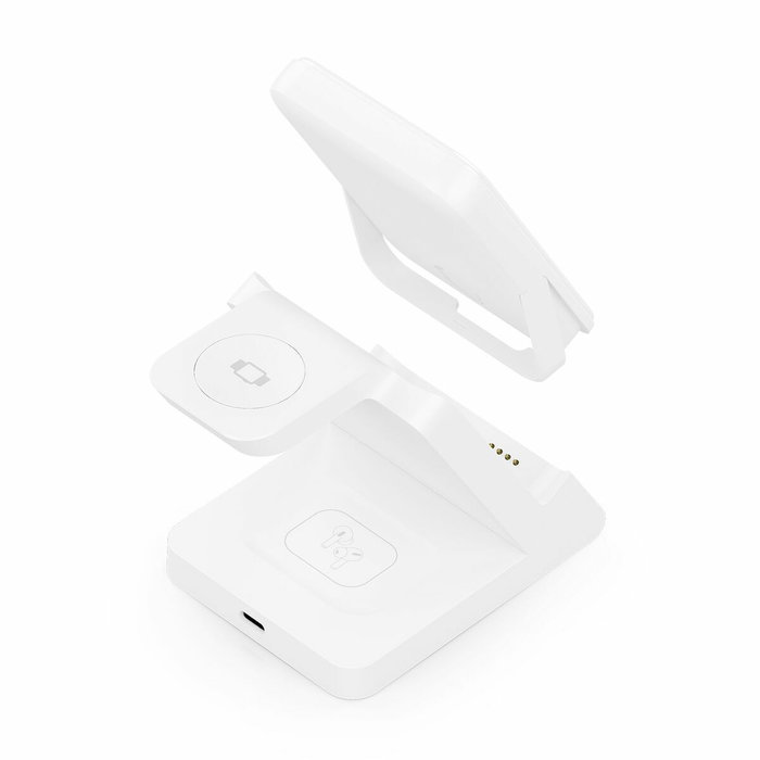 AISENS Cargador Inalámbrico 4 en 1 con Power Bank 5000mAh, Blanco AISENS Cargador Inalámbrico 4 en 1 con Power Bank 5000mAh, Blanco