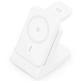 Aisens Cargador Inalámbrico 4 en 1 ASCH-15W4WC063-W, 15W, Blanco, para Móvil, Apple Watch y Auriculares con Power Bank Integrado