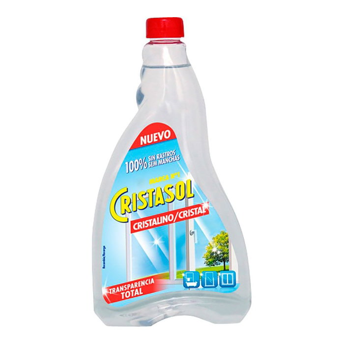 Cristasol Limpiacristales Recambio 750 ml Anti-vaho 100% Transparente Sin Rastros Cristasol Limpiacristales Recambio 750 ml Anti-vaho 100% Transparente Sin Rastros