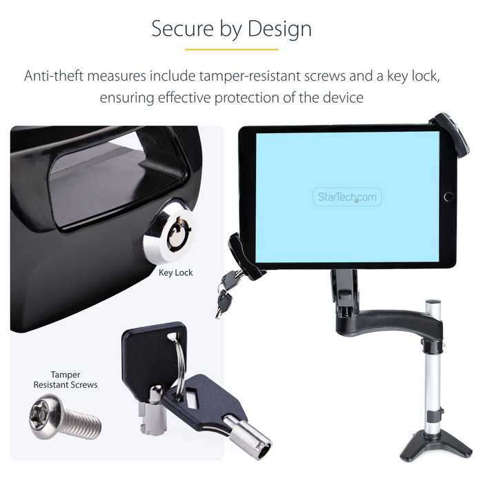 Startech Tablet-Vesa-Adapter - Soporte Pasivo para Tablet / UMPC - Negro