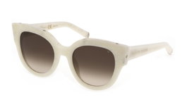 Philipp Plein SPP026S-5309YL Gafas de sol beige con cristal marrón