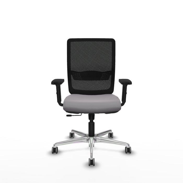 PIQUERAS Y CRESPO Silla de oficina Haches Gris y Negro