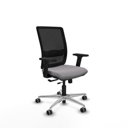 PIQUERAS Y CRESPO Silla de oficina Haches Gris y Negro