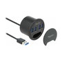 DeLOCK Concentrador de escritorio 4 puertos USB 3.2 Gen 1 Tipo-A Negro
