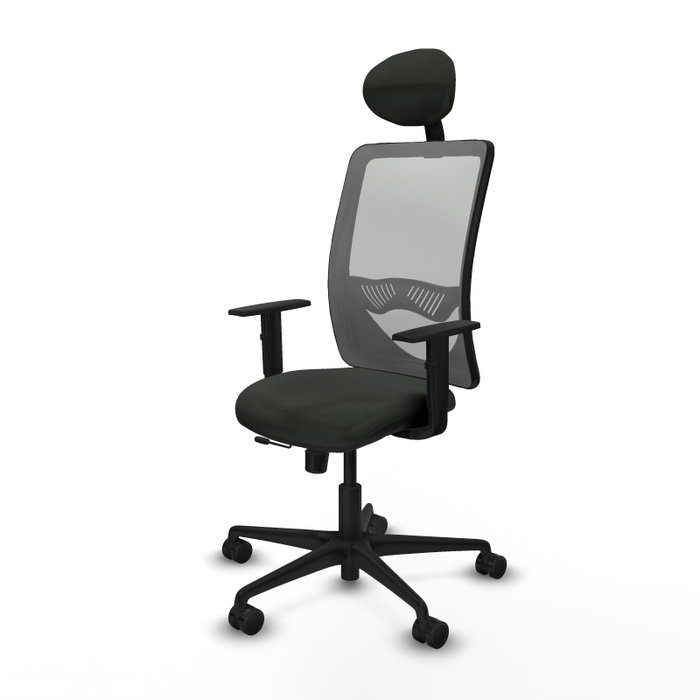 PIQUERAS Y CRESPO Silla de oficina Zulema con mecanismo Sincro/Traslack, Negro y Gris PIQUERAS Y CRESPO Silla de oficina Zulema con mecanismo Sincro/Traslack, Negro y Gris