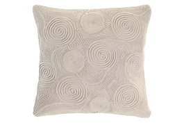 DKD Home Decor India 24 Cojin Boho Crudo 45 x 45 cm (2 Unidades) Bordado a Mano Algodon