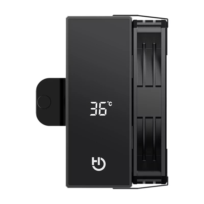 Hiditec DC10 PRO Refrigerador de Aire para CPU 12 cm Negro con Pantalla Digital y 6 Heatpipes