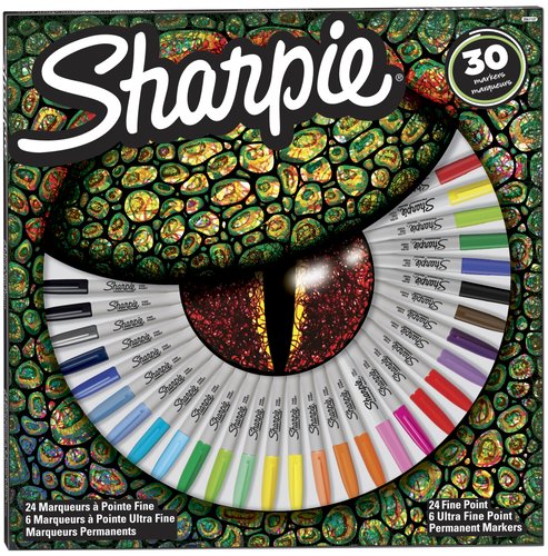 SHARPIE Pack de 30 Rotuladores Permanentes Fine y Ultra Fine Surtidos SHARPIE Pack de 30 Rotuladores Permanentes Fine y Ultra Fine Surtidos