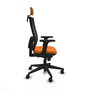 PIQUERAS Y CRESPO Silla de oficina Horna Naranja y Negro