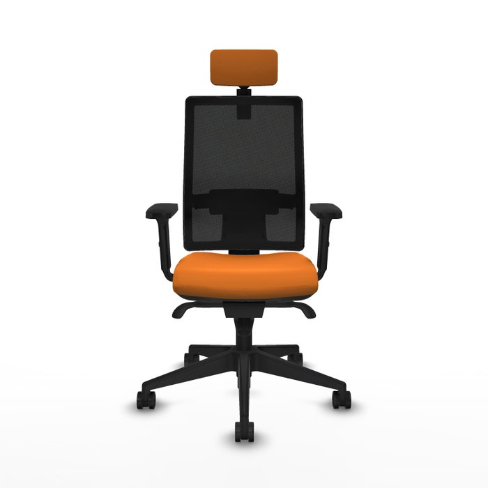 PIQUERAS Y CRESPO Silla de oficina Horna Naranja y Negro