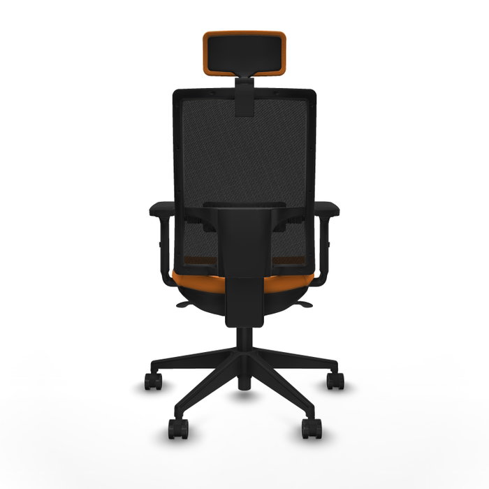 PIQUERAS Y CRESPO Silla de oficina Horna Naranja y Negro