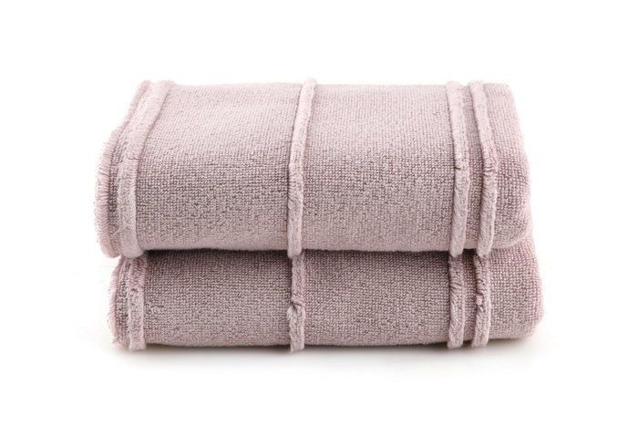 Arden Juego de Toallas de Baño Lila 100% Microalgodón 75 x 150 cm (2 Piezas) 450 gr/m²