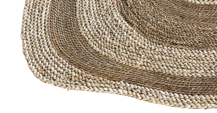 DKD Home Decor Alfombra Balines Bicolor 230 x 160 cm Fibra Maíz 2 Unidades