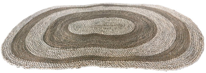 DKD Home Decor Alfombra Balines Bicolor 230 x 160 cm Fibra Maíz 2 Unidades