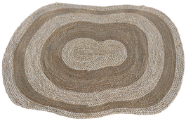 DKD Home Decor Alfombra Balines Bicolor 230 x 160 cm Fibra Maíz 2 Unidades