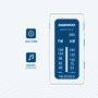 DAEWOO Radio AM/FM Mini Portátil con Auriculares Incluidos y Sonido Superbass