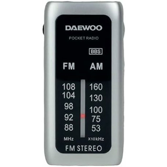 DAEWOO Radio Portátil DW1129 AM/FM Plata DAEWOO Radio Portátil DW1129 AM/FM Plata