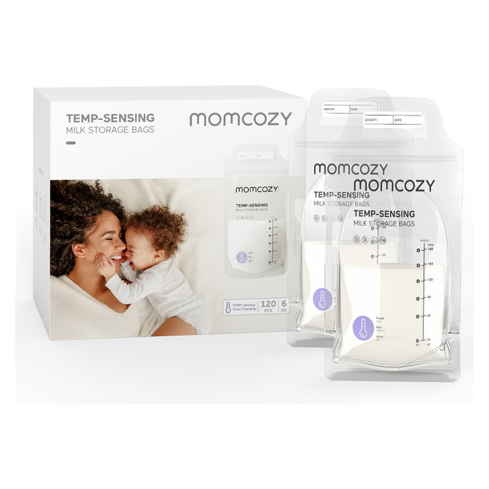 Momcozy MS005-NA00NB Bolsas de almacenamiento para leche materna de 500 ml, 120 unidades